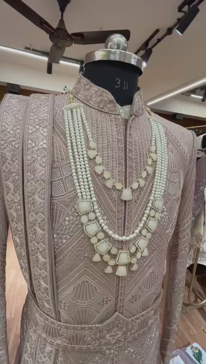 Ivory Noor Royal Twin-Layer Mala