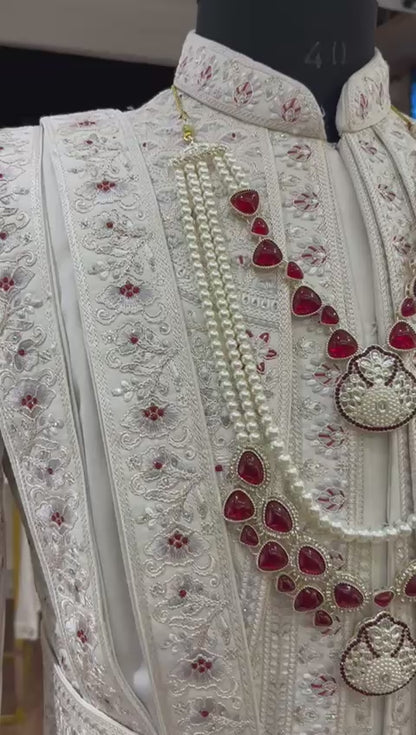 Royal Ruby Pearl Twin-Layer Mala