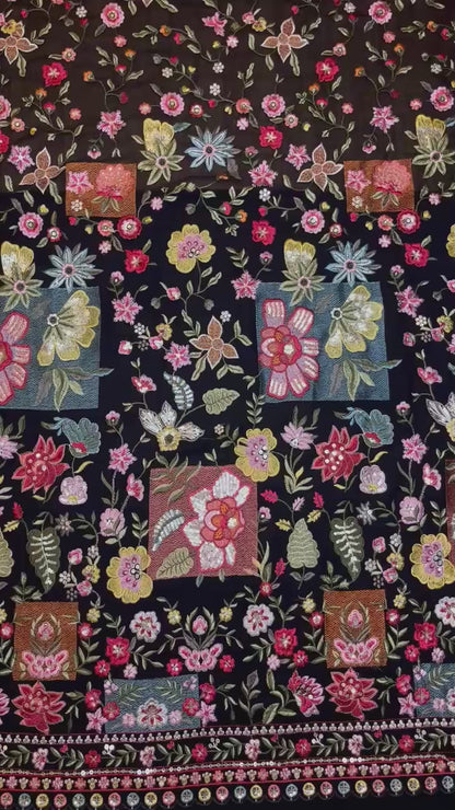 The Royal Gulistan Patchwork Achkan