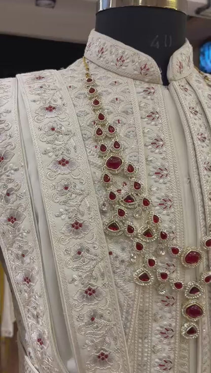 Ruby Noor Cascade Kundan Mala